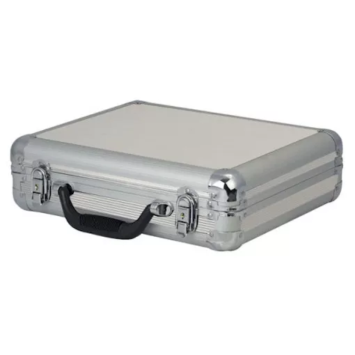 DAP Audio Microphone Flightcase for 7 Microphones Silver Carry Case DJ Karaoke