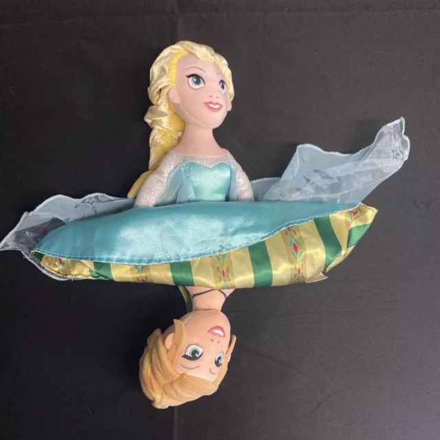 Disney Plush Frozen Princess Anna & Elsa Topsy Turvy-Flip Flop Doll 15"