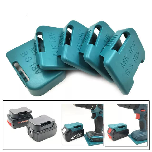 5Pcs Blue Ready Dock/Mount Holders For Makita & BOSCH 14.4V/18V Tool Battery