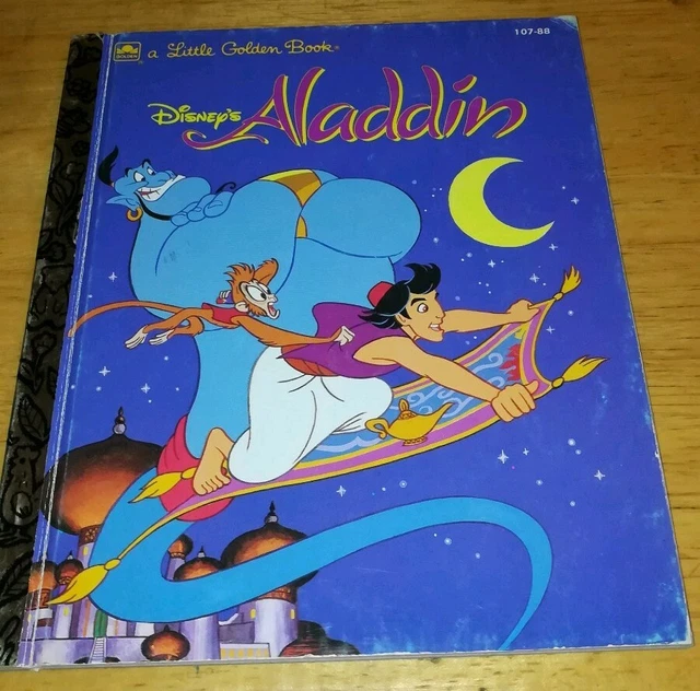 Disney s aladdin a little golden book 1992 aladdin book guc 6 99 picclick
