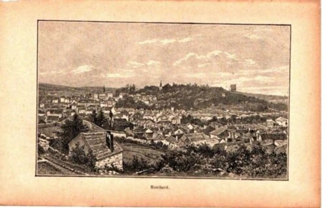GRAVURE SUR BOIS 19ème MONTBARD