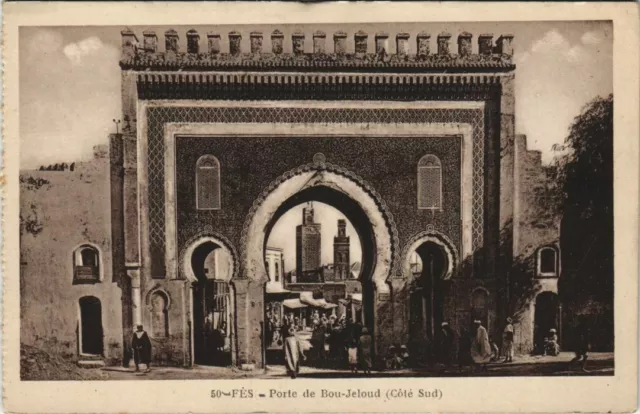 CPA AK FEZ Porte Bou-Jeloud MAROC (23555)