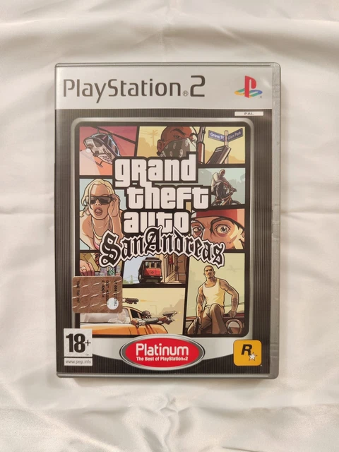 PLAYSTATION 2 PS2 - Grand Theft Auto San Andreas - Platinum Edition ...