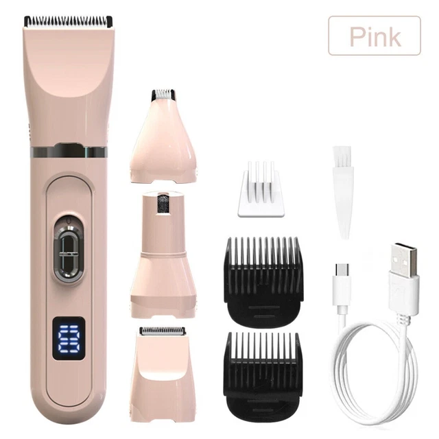 4 in 1 New Pro Pet Dog Grooming Clipper Thick Fur Hair Trimmer Electric Shaver