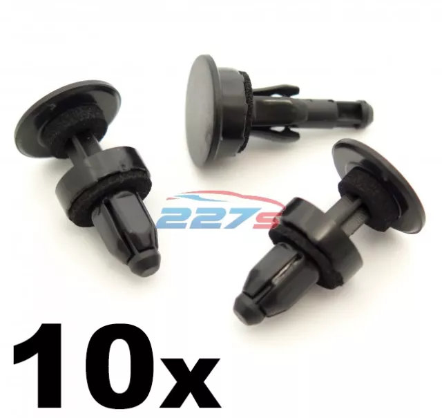 10x Scuttle Panel / Lower Windscreen Trim Clips for some Honda Cars- 91508SM4003