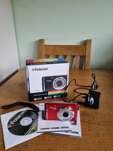 POLAROID DIGITAL CAMERA IS426 16MP 4 x OPTICAL ZOOM RED