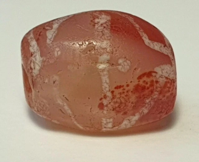 Ancient Rare Indo-Tibetan Pyu Etched Carnelian Agate Bead