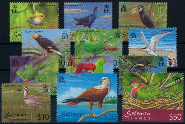 Salomoninseln; Vögel 2001 kpl. **  (50,-)