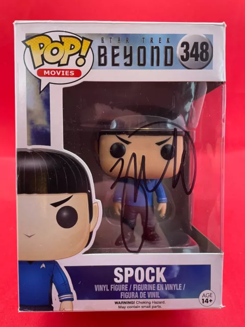 ZACHARY QUINTO signed Autogramm Funko Pop STAR TREK in Person autograph ACOA