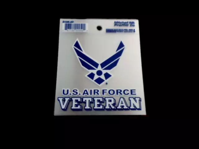 U.s Military Air Force Veteran Window Decal Sticker Usaf Vet