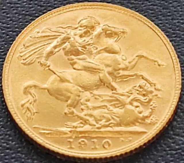 1910 22ct Gold Full Sovereign  Edward V11 please see photo's my ref 4