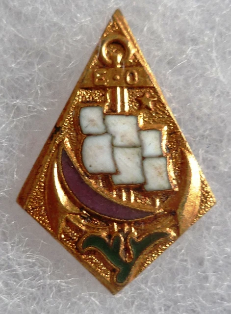 Insigne De Boutonnière ACI Anciens Combattants INDOCHINE AFN TOE, émail D'origine, Très Bon état