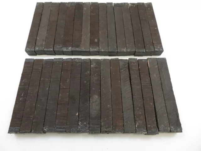 50 Pack, Gaboon Ebony Pen Turning Blanks Carving Wood Blocks 3/4" x 3/4" x 4"