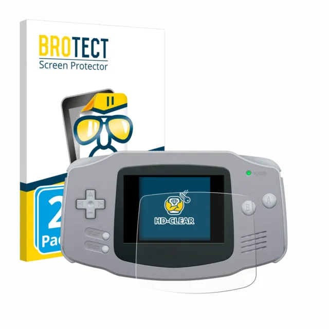 2x Film Protection Ecran pour Nintendo Gameboy Advance GBA Clair Protecteur
