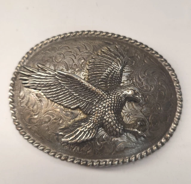 Belt Buckle Soaring Hunting Patriotic American Eagle Stainless Steel