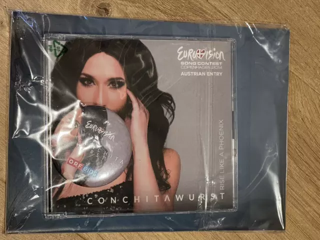 Eurovision 2014 Presse-CD, Booklet & Abzeichen: Conchita Wurst - Rise Like A Phoenix