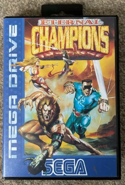 Eternal Champions Sega Mega Drive Complete w/ Manual Tested & Working Great