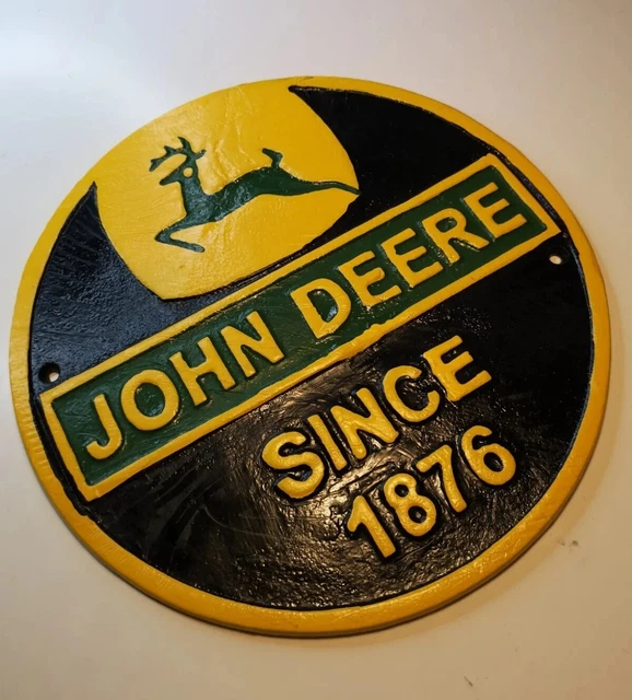 JOHN DEERE Heavy Cast Iron Sign Plaque Model A / B / 4020 / Tractor