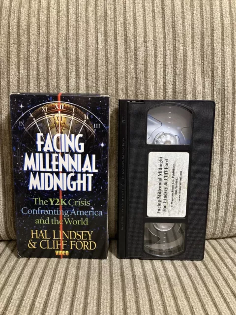 Facing Millennial Midnight The Y2K Crisis Hal Lindsey & Cliff Ford VHS Tape Rare