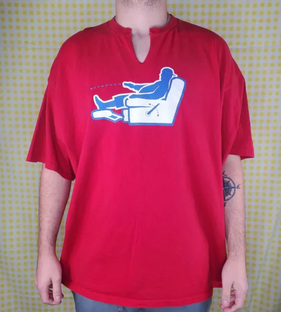 VTG 90S NIKE Red Channel Surfing Is Not A Sport T-Shirt TV