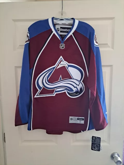 Small Mens Colorado Avalanche Jersey Reebok men S blueberry diagonal word NHL