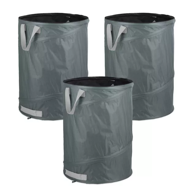 Sac de jardin Sac déchets verts 160l Sac feuilles mortes Sac jardinage Set de 3