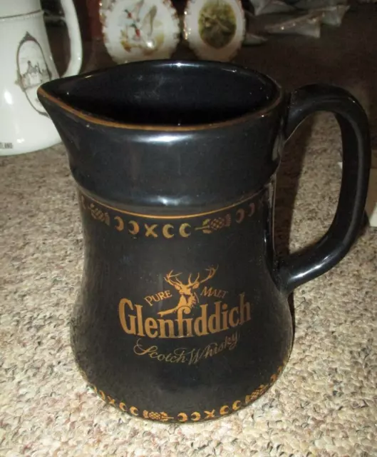 GLENFIDDICH PURE MALT Scotch Whisky  BLACK  Jug.. Whisky  15cm