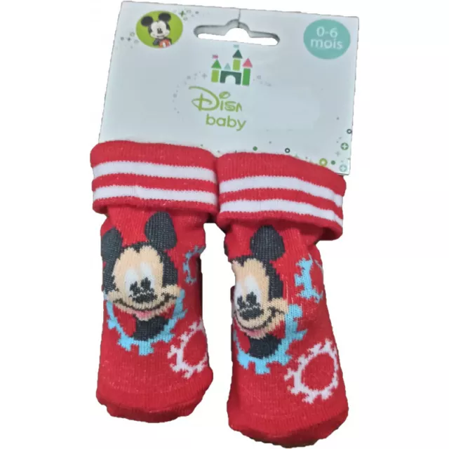 Lot de 2 paires de chaussettes  : Mickey a Minnie chaussettes disney pour enfant 2