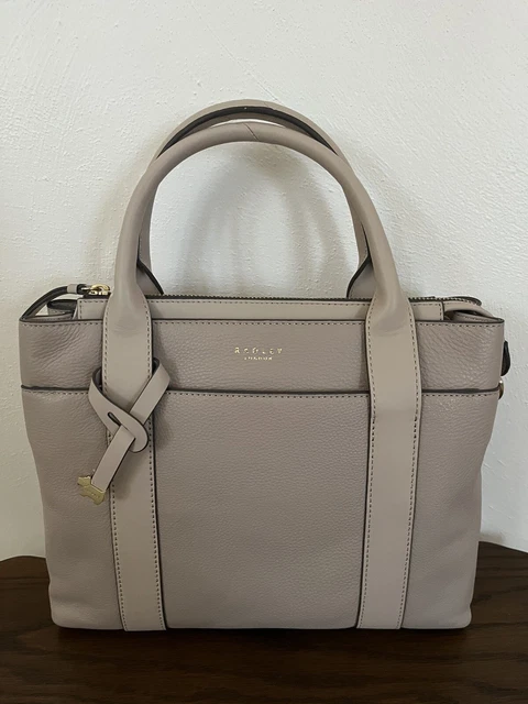 RADLEY MAPLES PLACE Tote Shouder Bag Black Leather Top Zip Medium
