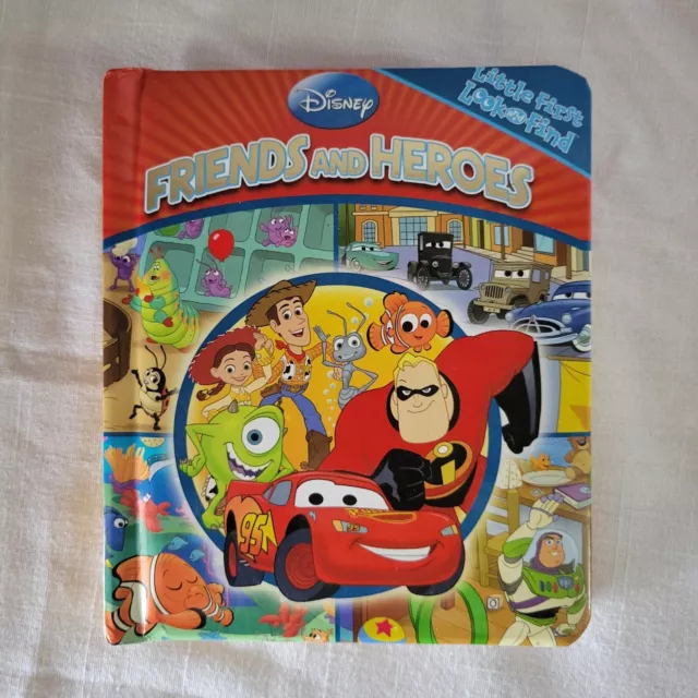 DISNEY FRIENDS AND Heroes LOOK AND FIND Little First Board Book NEW $7.95 -  PicClick