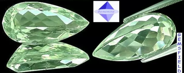 Top VVS ( IF ) 8.20cts !!! PRASIOLITE 100% NATURELLE !!! poli AAA++ !!