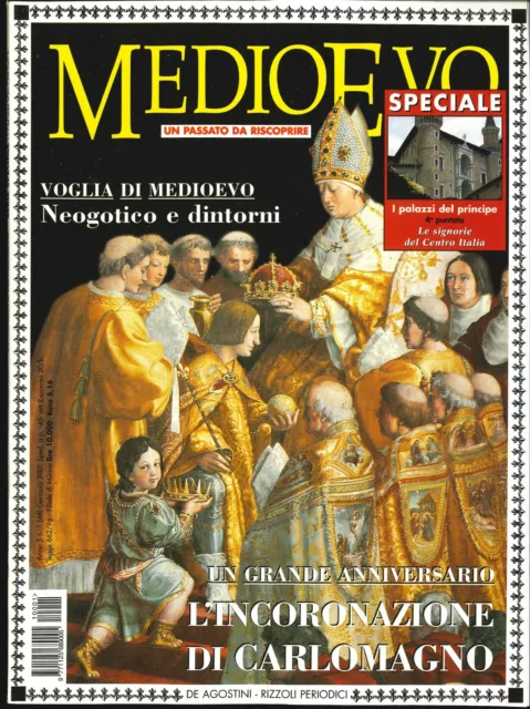 Rivista MEDIOEVO - Anno 2001, tutti i numeri eccetto ottobre