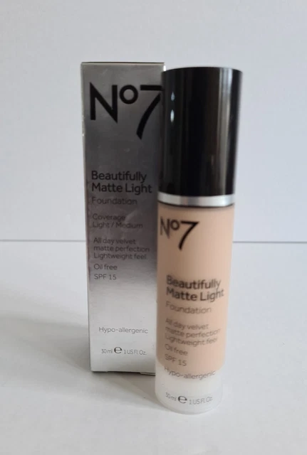 Botas No7 Hermosamente Mate Luz Base BEIGE CÁLIDO 30 ml Nuevas En Caja GRATIS P&P