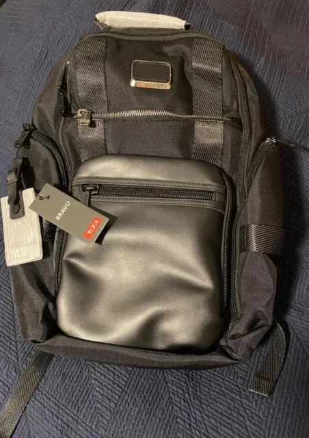 Tumi New Alpha Bravo Sheppard Deluxe Ballistic Nylon Black Backpack bag 2023