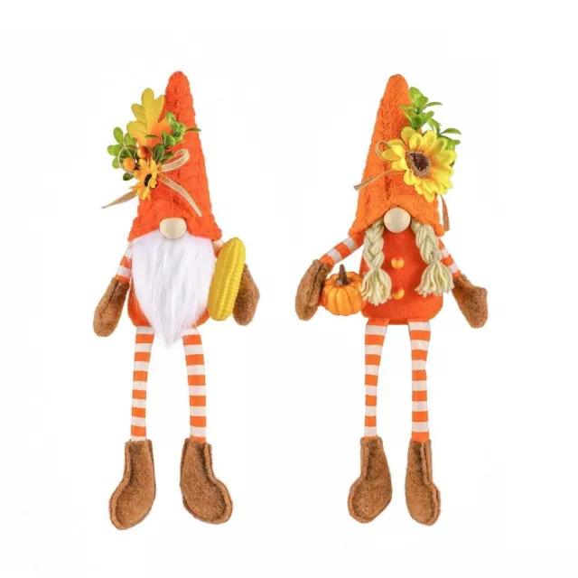 2 pcs Fabric Art Thanksgiving Dwarf Plush Decoration  Room