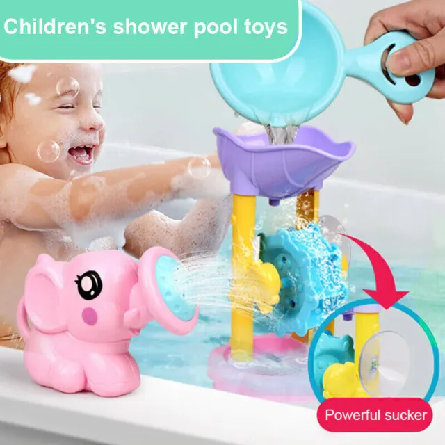 Shower Spray Water Waterwheel Bathtub Toys Fun Baby Bath Toy For Toddlers Kids