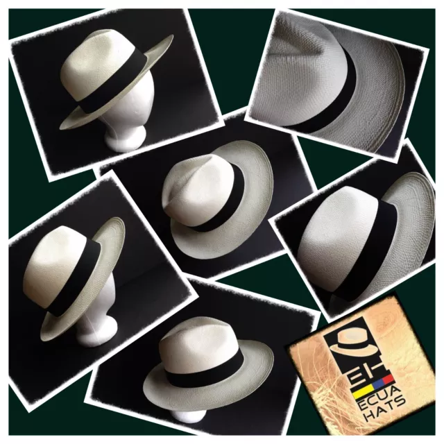 Ecuador Montecristi " Panama Hat "  100% Handmade Paja Toquilla