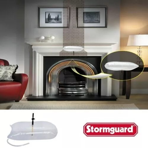 Universal Chimney Fireplace Draught Balloon Excluder Flue 70-40cm Stormguard