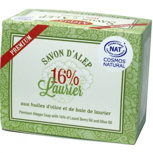Savon d'Alep Premium BIO 16% Huile de Baie de Laurier