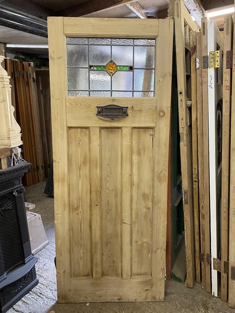 1930s front door stained glass