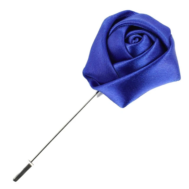 Boutonnière C-Avenue Signature Mini Cravate Stripe Lie De Vin Acier