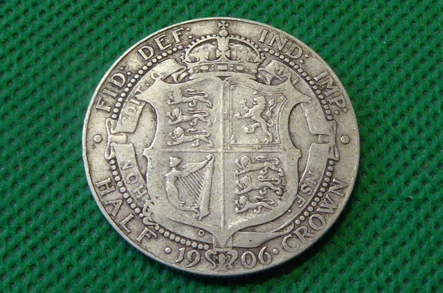 Edward Vii , Silver Half Crown , 1906  (T681)