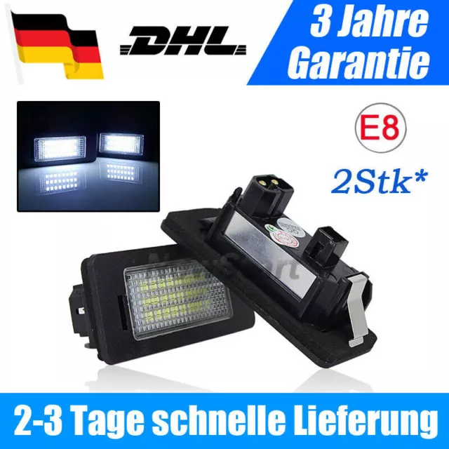 2 für BMW E39 E60 E61 E90 E91 E92 E93 E82 E88 E70 E71 LED Kennzeichenbeleuchtung