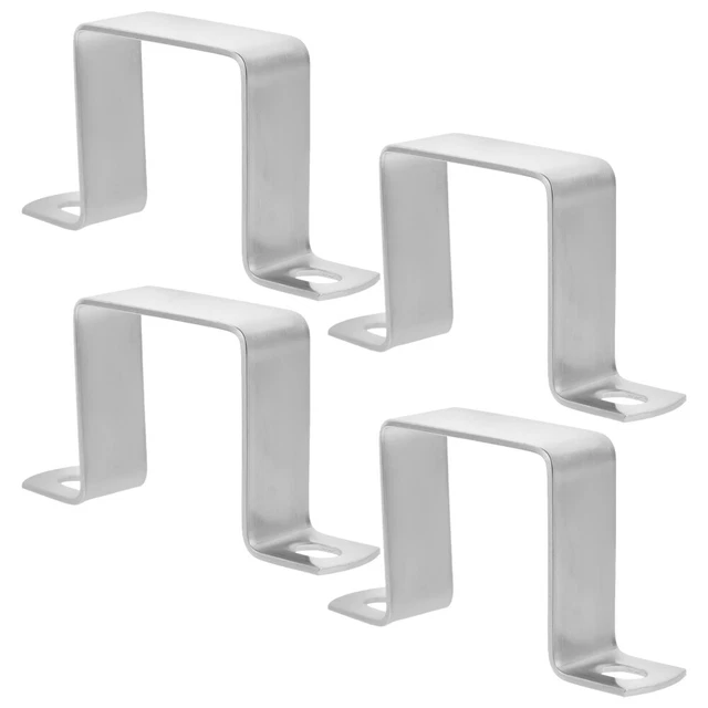 4pcs Pipe Mounting Brackets Pipe Support Base U Clip Pipe Supports