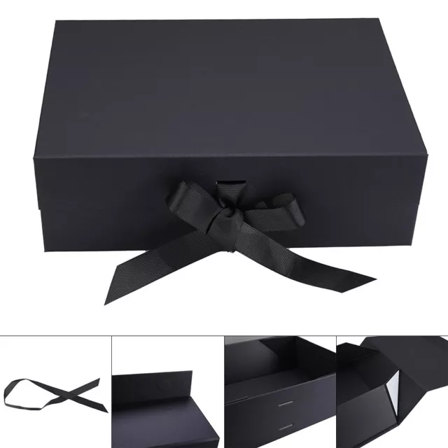 Stylish Rigid Gift Box Magnetic Closure with Ribbon for Luxurious Gifting 3