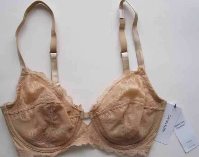 Calvin Klein Seductive Comfort Unlined Underwire Bra Style QF1741 Size 34 DD NWT