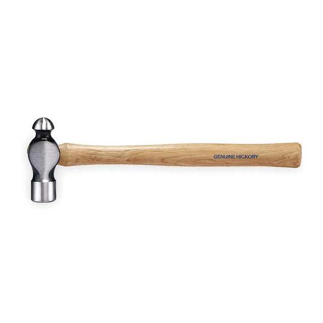 WESTWARD 2DBR7 Ball Pein Hammer,12 Oz,Hickory Handle