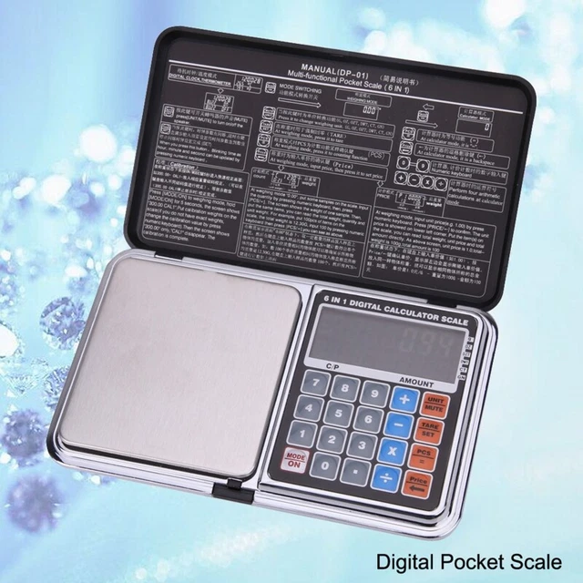 Digital Mini Scale Precision Electronic Scale with Tare Temperature PCS Function