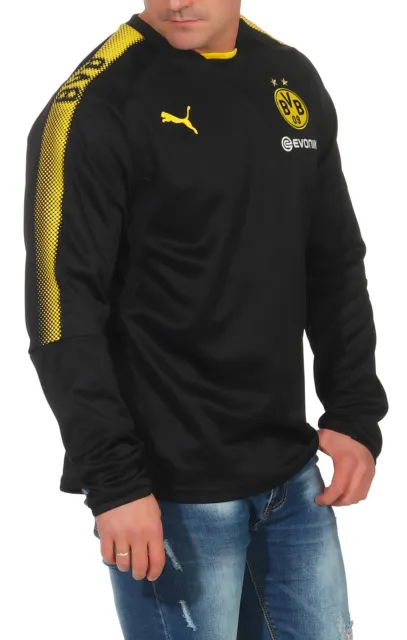 Puma Borussia Dortmund BVB Sweatshirt Trainingsshirt Pulli Longsleeve 75177502 3