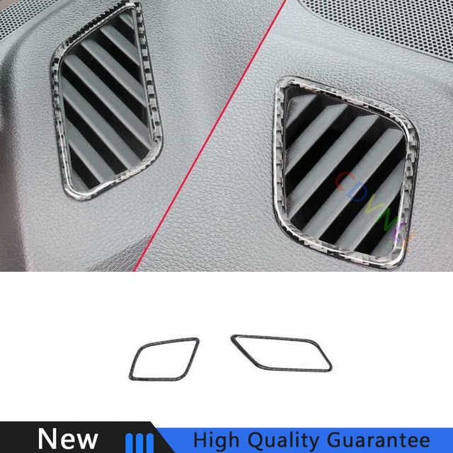 For Audi Q5 2018-2021 Real Carbon Fiber Car Dashboard Upper Air Outlet Vent Trim